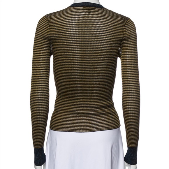 Rag & Bone Raina Striped Long Sleeve Crew Neck Top XS - Picture 9 of 11